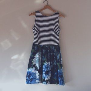 Striped Floral Dress